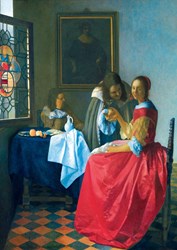 Bluebird Puzzle Puzzle Vermeer Das Mädchen mit dem Weinglas 1000 Teile