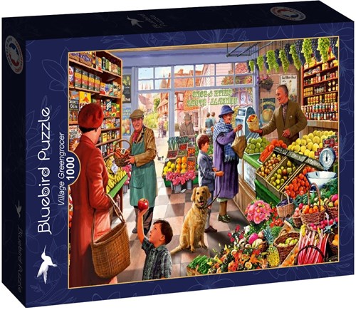 Bluebird Puzzle Puzzle Village Greengrocer - 1000 Teile-2