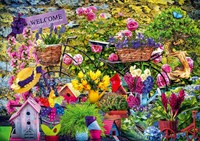 Bluebird Puzzle Garten-Puzzle Welcome to Our Garden - 1000 Teile Blumen