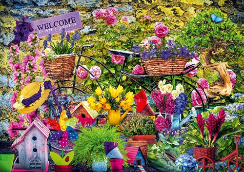 Bluebird Puzzle Garten-Puzzle Welcome to Our Garden - 1000 Teile Blumen