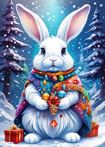Bluebird Puzzle Winter Bunny - 500 Teile