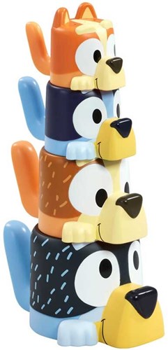 Spectron Bluey Familie Badespielzeug Stapel- und Gießbecher 4-teilig-2