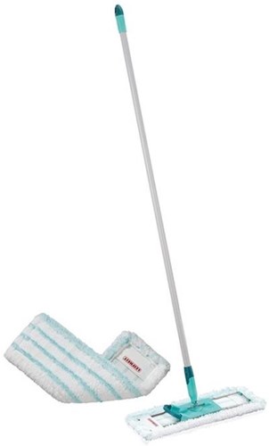 Leifheit Bodenwischer Profi XL MicroDuo - Aluminiumstiel 140 cm - 42 cm breit - 360° drehbar - Click System