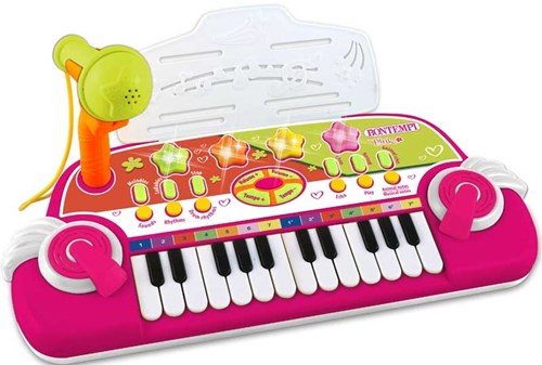 Bontempi Keyboard Spielzeug 24 Tasten mit Mikrofon Musikspaß-2