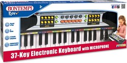Bontempi elektronisches Keyboard 37 Tasten mit Mikrofon Musikspielzeug