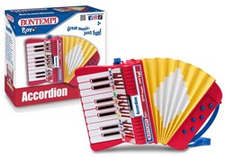 Bontempi Akkordeon Spielzeug Musikinstrument für Kinder Mehrfarbig