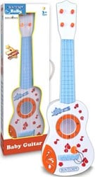 Bontempi Spielzeuggitarre weiß - Baby Gitarre mit 4 Saiten
