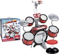 Bontempi digitales Schlagzeug 7-teilig mit DJ-Keyboard und Mikrofon