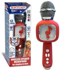 Bontempi Karaoke Mikrofon kabellos - Lautsprecher für Duett singen