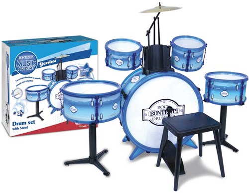 BONTEMPI DRUM SET 6 PCS WITH STOOL 385MM