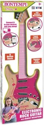 Bontempi elektronische Gitarre - Spielzeuggitarre mit Mikrofon und Schultergurt