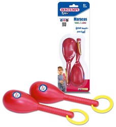 Bontempi Maracas Musikinstrument rot - ideal für Kinder und Musikspaß