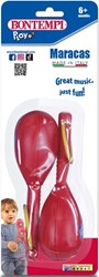 Bontempi Maracas Musikinstrument rot - ideal für Kinder und Musikspaß