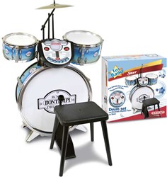 Bontempi Schlagzeug Spielzeug silber elektronisch mit Rhythmustrainer