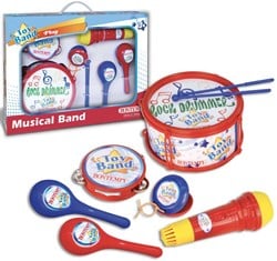 Bontempi Musikset Spielzeug Band rot - Instrumentenset für Kinder