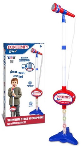 Bontempi Spielzeug Mikrofon Bühne mit MP3 und Lichteffekten