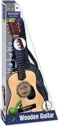 Bontempi Holz Gitarre 75 cm mit Schultergurt und Tragetasche - Spielzeuggitarre