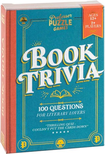 Professor Puzzle Quizspiel Bücher - Buchtrivia Kartenspiel 50 Karten