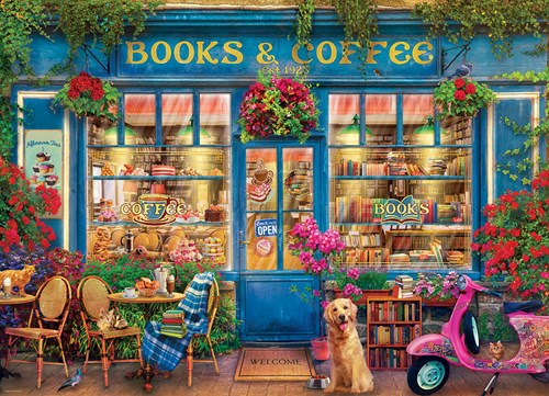 Eurographics Puzzle Bücher und Kaffee - Gary Walton - 1000 Teile