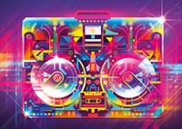 Yazz Puzzle Boombox - Musik Motiv 1000 Teile Jigsaw Puzzle