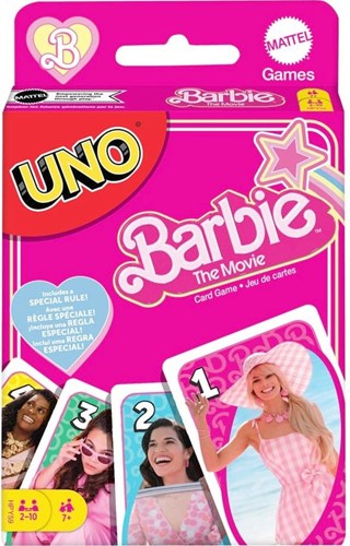 Mattel UNO Barbie The Movie Kartenspiel für Kinder und Erwachsene