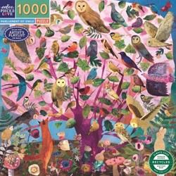 eeBoo Puzzle Parliament of Owls 1000 Teile Karton Multicolor