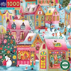 eeBoo Puzzle Holiday Village - 1000 Teile - Lernspiel