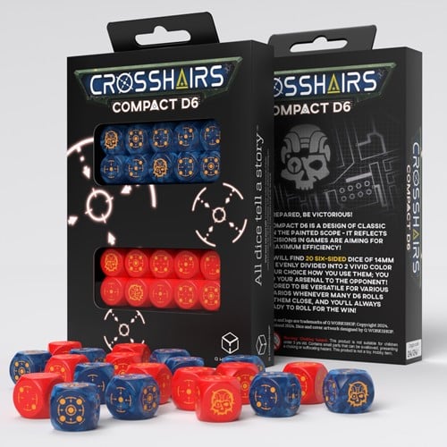 Q-Workshop Crosshairs Compact D6 - Cobalt & Red (20)