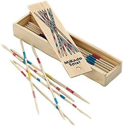 Philos Mikado Geschicklichkeitsspiel im Holzetui - 190x45x35 mm