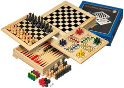 Philos Holzspiele Sammlung Reiseversion - klassisches Brettspiel