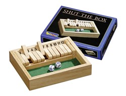 Philos Shut the Box 12 - Holzspiel Reisegröße klein