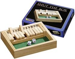 Philos Shut the Box 12 - Holzspiel Reisegröße klein