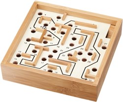 Philos Labyrinthspiel klein Bambus Puzzle Spielzeug