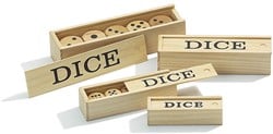 Philos Holzwürfel-Set D6 25 mm (5 Stück)