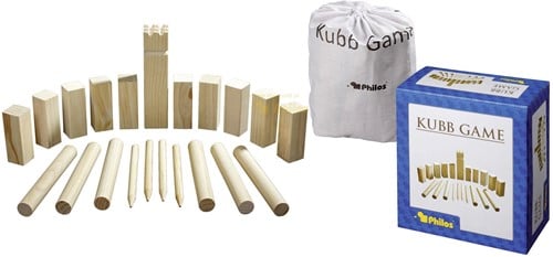 Philos Outdoor-Holzspiel Kubb - Kiefernholz