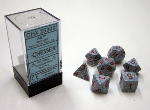 Chessex Air Gesprenkelte Polywürfel Set 7 Stück