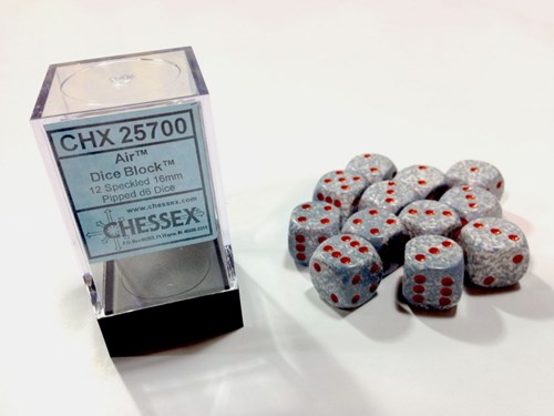 Chessex Würfel Air speckled D6 16mm Set 12 Stück Gaming