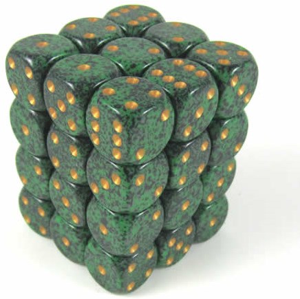 Chessex Chessex Golden Recon Gesprenkelt D6 12mm Würfel Set 36 Stück