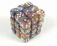 Chessex Festliches Karussell/weiß D6 12mm Würfelset (36 Stück)