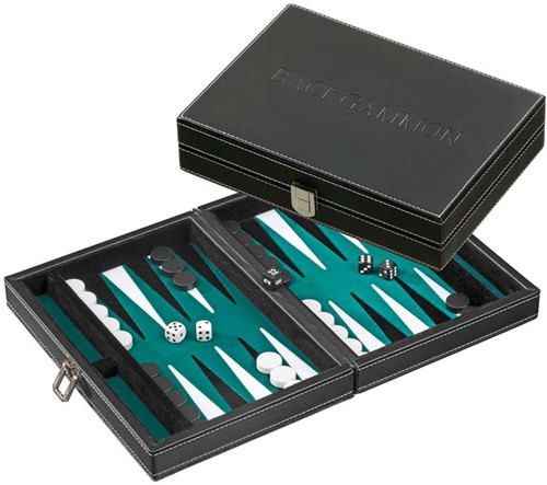 Philos Backgammon-Kassette Tinos, klein, magnetisch (grün)