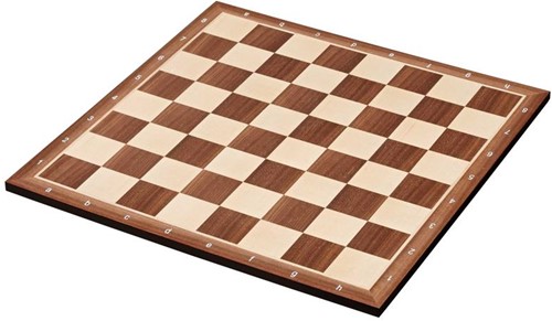 Philos 2347 - Schachbrett Kopenhagen, Feld 50 mm, mit Randbeschriftung, Holz