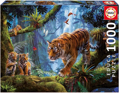 Educa Puzzle Tiger im Baum - 1000 Teile