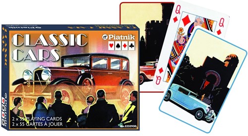 Piatnik Classic Cars Spielkarten – Doppeldeck