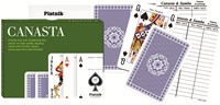 Piatnik Canasta-Set mit Anleitung und Bewertungsblock