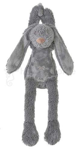 Glückliches Pferd Musik-Kuscheltier in Dunkelgrau Hase Richie