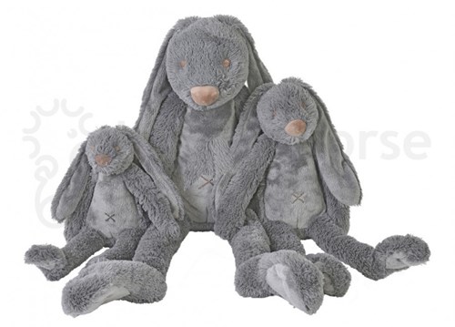 Happy Horse Kuscheltier Kaninchen Richie dunkelgrau klein - 28 cm Plüsch