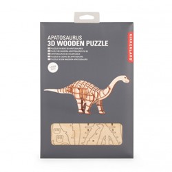 Kikkerland Apatosaurus - 3D-Puzzle aus Holz (64)
