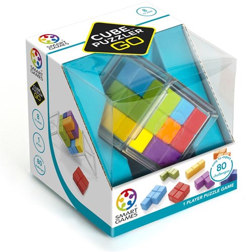 Smart Games 3D-Puzzlespiel Cube Puzzler Go - 80 Aufgaben - Lernspielzeug