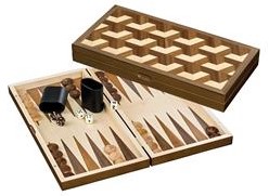 Philos Backgammon-Kassette Zakynthos Medium