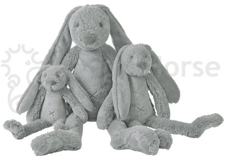Glückliches Pferd Kuscheltier grau Hase Richie groß